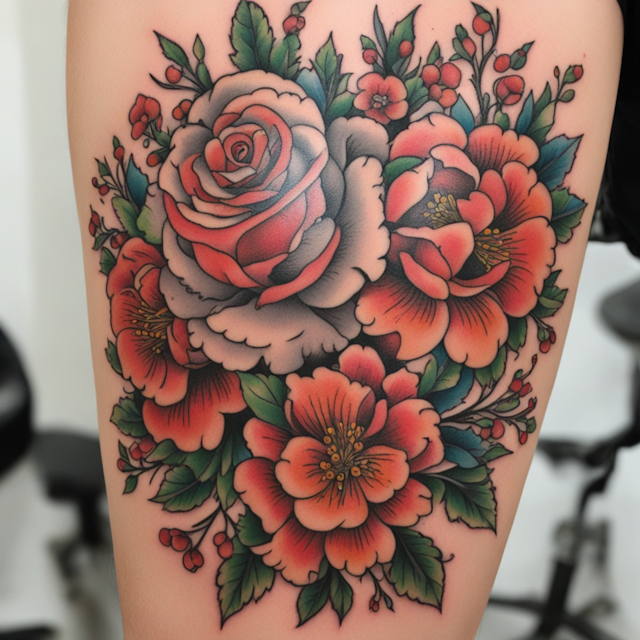 Neo Traditional Tattoo Style,Oklahoma