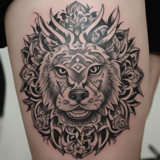 "Black and Grey Tattoo Style,Chicago tribute"