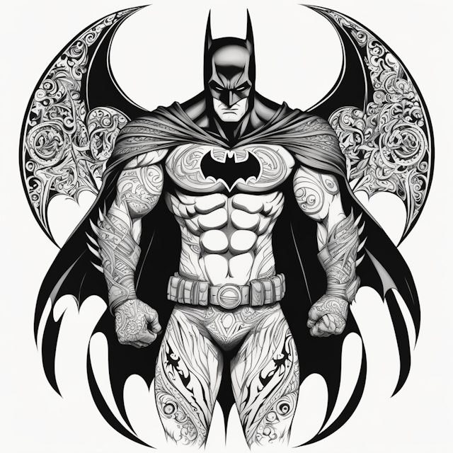 Tribal Tattoo Style,batman with big dick
