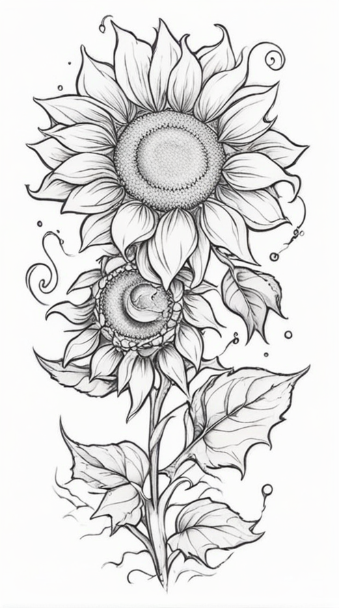 Neo Traditional Tattoo Style,i love sunflowers because they can take the radiation out of soil